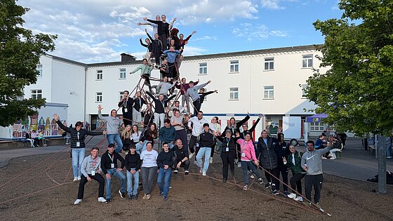 Teinehmer Landeskinderturnfest der Eintracht Glauberg auf Gruppenfoto