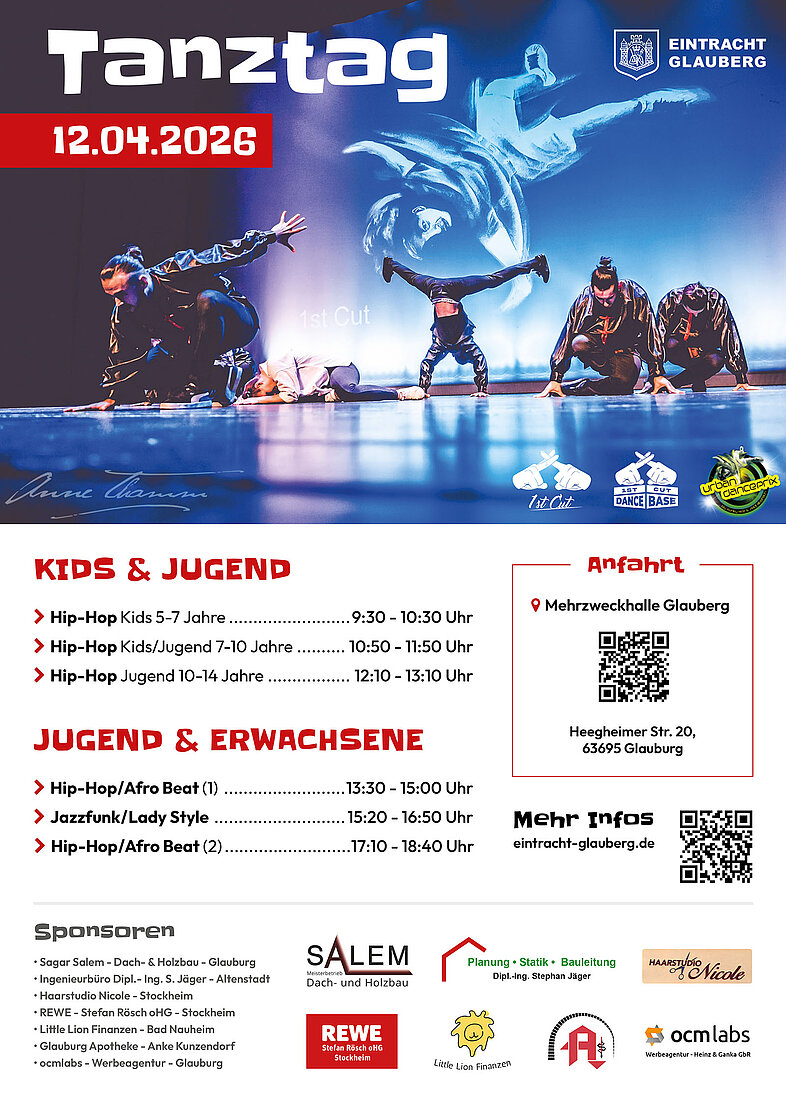 Tanztag 12.04.2026 der Eintracht Glauberg mit 1st Cut Crew